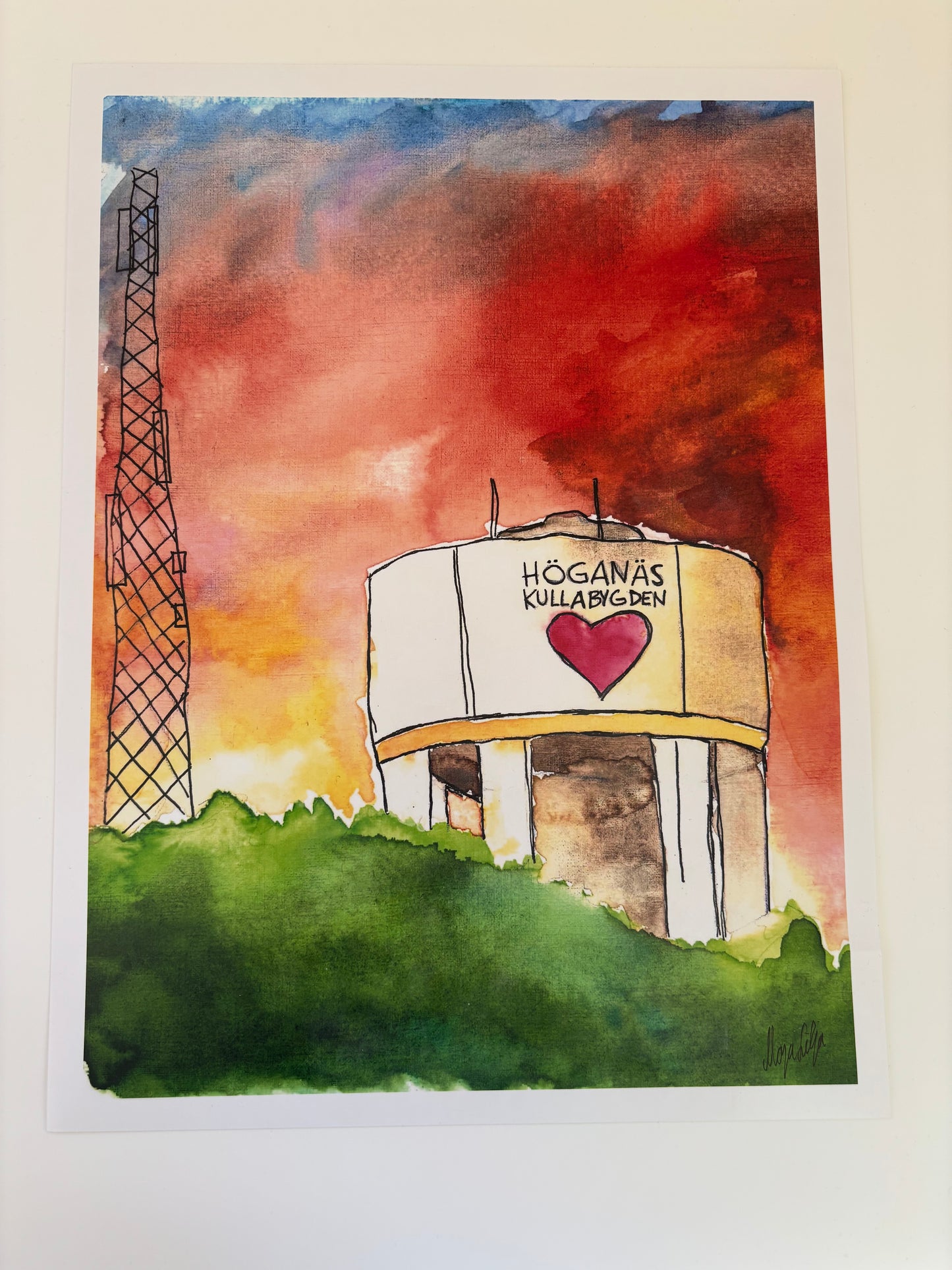 Print "Vattentornet" 30x40