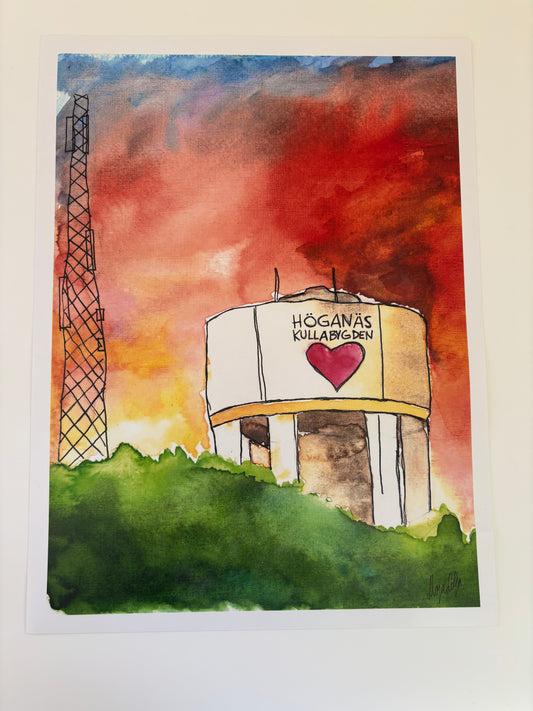 Print "Vattentornet" 30x40